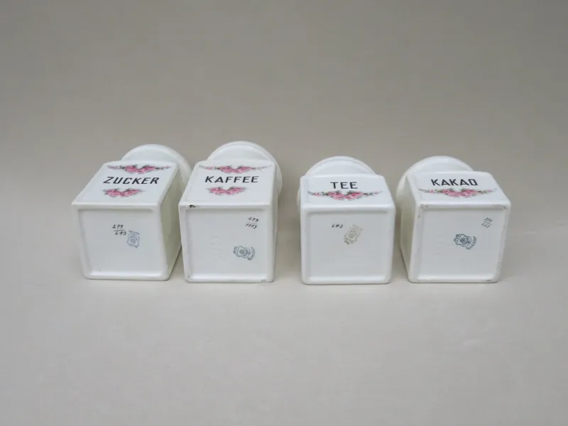 Outlet Pamono Art Deco Ceramic Jars from Max Roesler, Set of 4