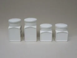Outlet Pamono Art Deco Ceramic Jars from Max Roesler, Set of 4