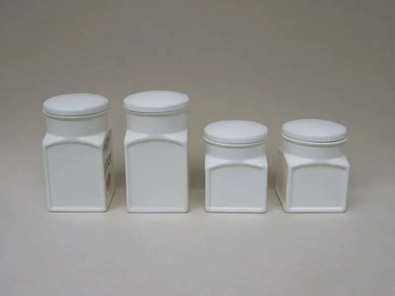 Outlet Pamono Art Deco Ceramic Jars from Max Roesler, Set of 4