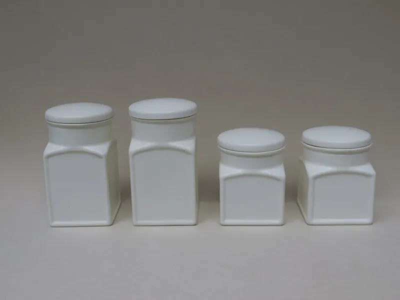 Outlet Pamono Art Deco Ceramic Jars from Max Roesler, Set of 4