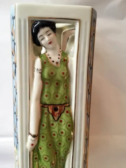 Pamono Art Deco Ceramic Sculpture><noscript><img width=