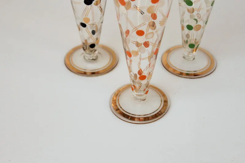 Clearance Pamono Art Deco Champagne Glasses, 1920s, Set of 3
