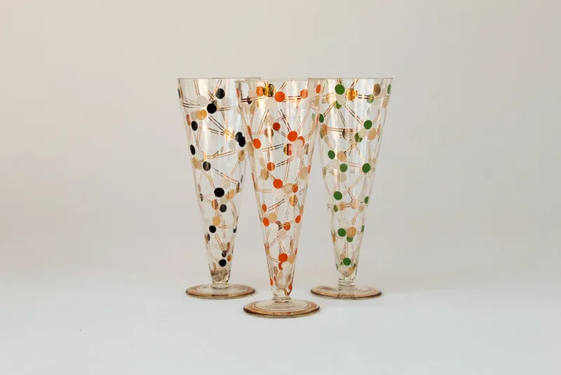 Clearance Pamono Art Deco Champagne Glasses, 1920s, Set of 3