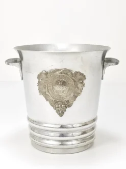 Pamono Art Deco Champagne Ice Bucket from Heidsieck & Co, 1940s><noscript><img width=
