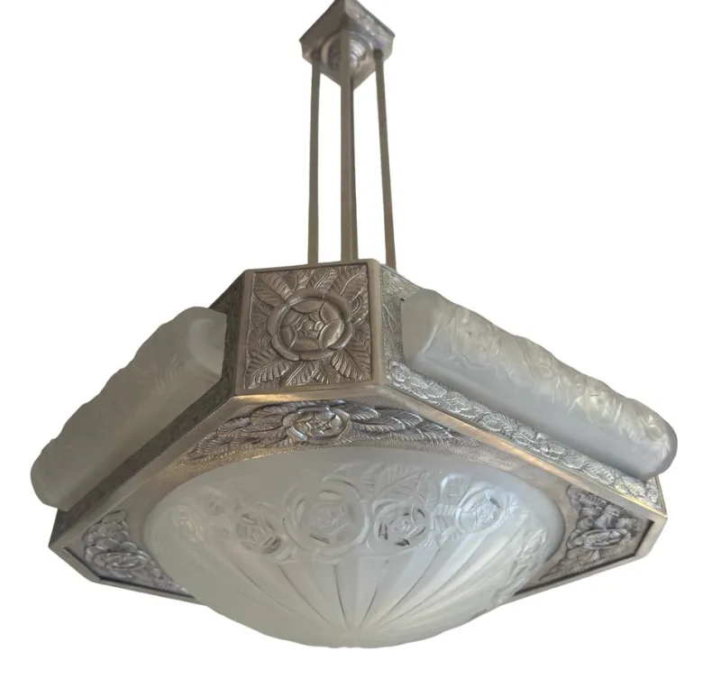 Pamono Art Deco Chandelier by Degué, 1930> Ceiling Lights