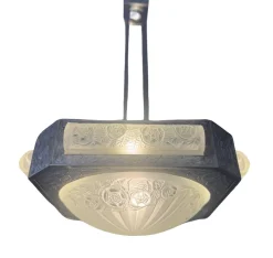 Pamono Art Deco Chandelier by Degué, 1930><noscript><img width=