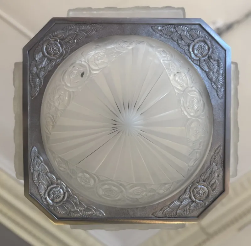 Pamono Art Deco Chandelier by Degué, 1930> Ceiling Lights