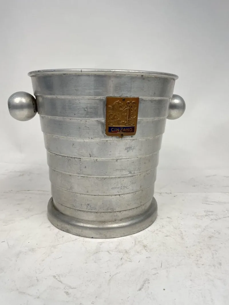 Pamono Art Deco Cinzano Ice Bucket, Italy, 1920s> Ice Buckets & Wine Coolers