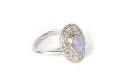 Pamono Art Deco Cluster Opal Ring><noscript><img width=