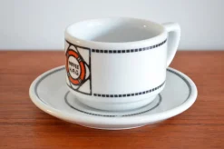 Pamono Art Deco Coffee Set by Edurad Scotland & Otto Haupt for Tettau, 1940s, Set of 5><noscript><img width=
