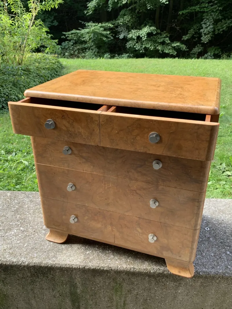 Pamono Art Deco Commode Set, 1940, Set of 3> Dressers, Commodes & Chests