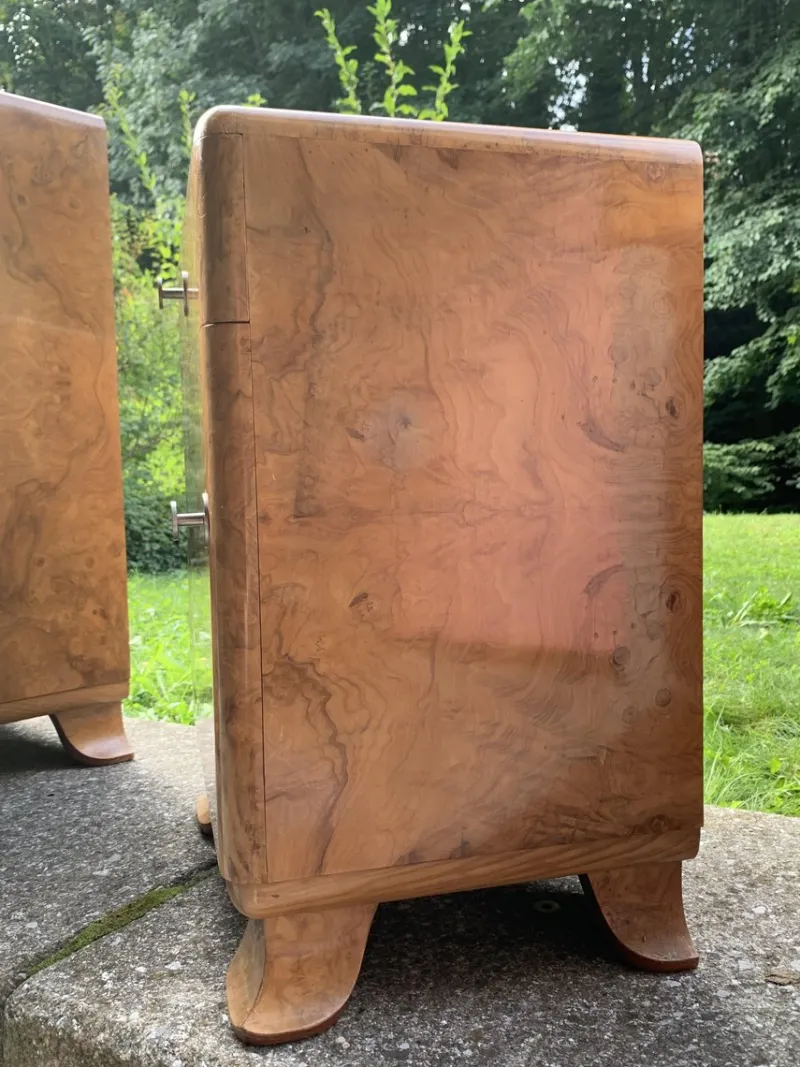 Pamono Art Deco Commode Set, 1940, Set of 3> Dressers, Commodes & Chests