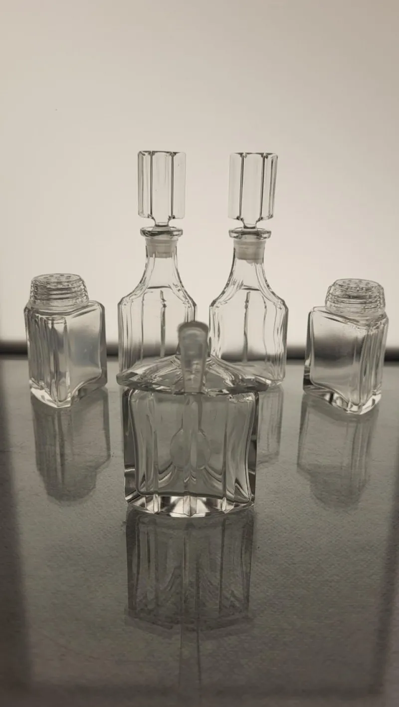 Pamono Art Deco Condiment Server, Set of 6