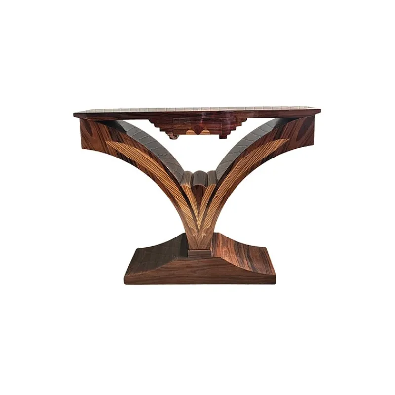 Outlet Pamono Art Deco Console Table in Walnut, 1980s