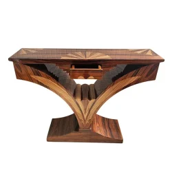 Outlet Pamono Art Deco Console Table in Walnut, 1980s