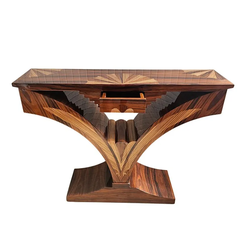 Outlet Pamono Art Deco Console Table in Walnut, 1980s