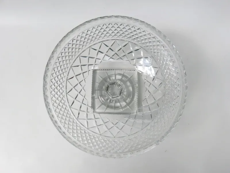 Pamono Art Deco Crystal Glass Fruit Bowl with Feet