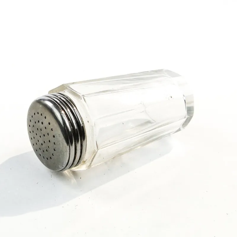 Pamono Art Deco Crystal Salt Holder, United Kingdom, 1950s> Salt & Pepper Shakers