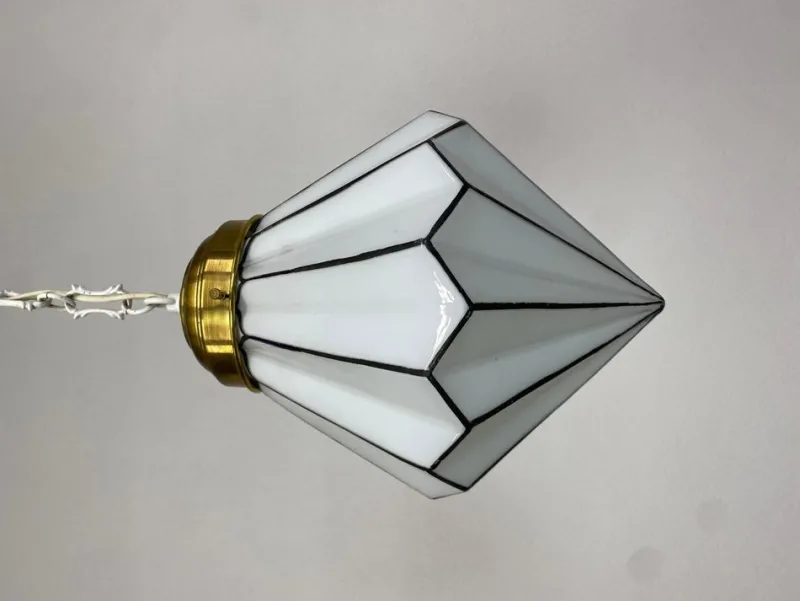 Pamono Art Deco Cubist Pendant, 1930s> Ceiling Lights