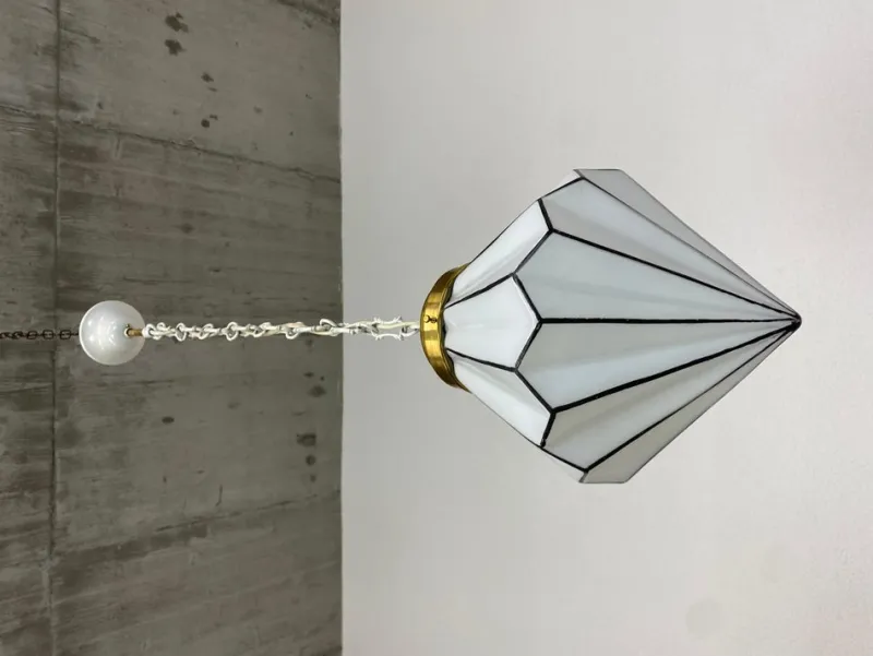 Pamono Art Deco Cubist Pendant, 1930s> Ceiling Lights