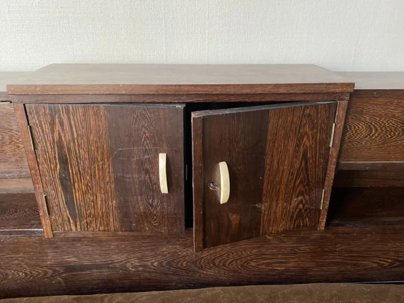 Pamono Art Deco Daybed in Palm Wood, 1930s> Daybeds & Chaises Lounges