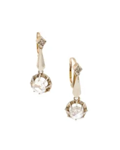 Pamono Art Deco Diamond Earrings, Set of 2> Rings