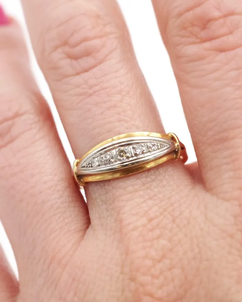 New Pamono Art Deco Diamond Ring