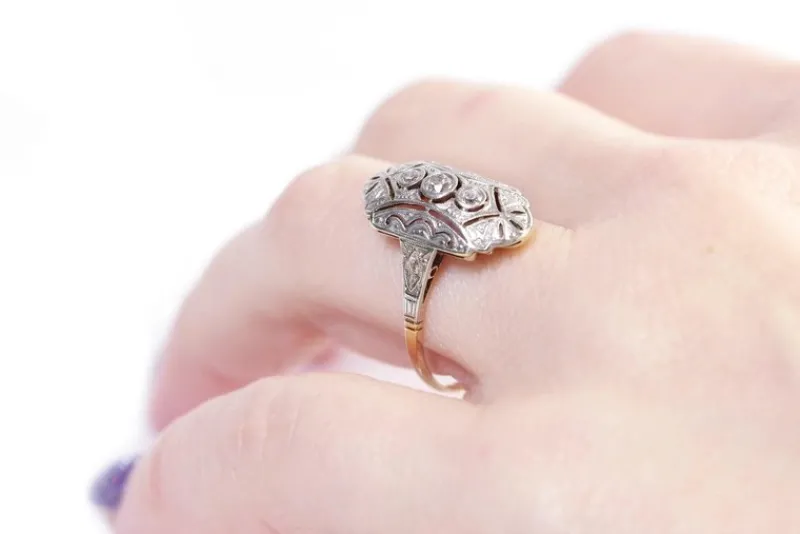 Clearance Pamono Art Deco Diamond Ring