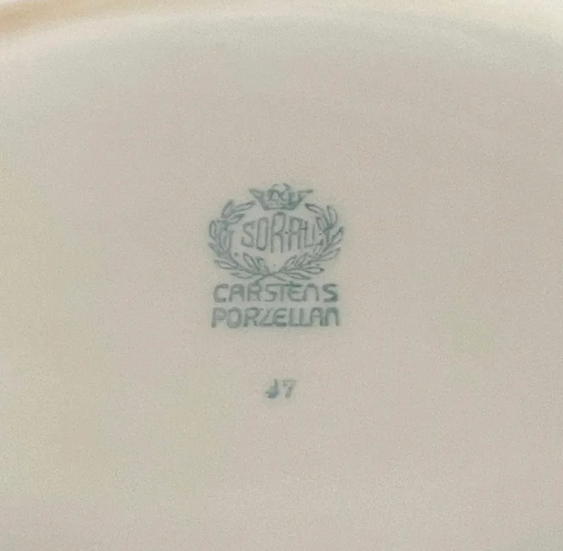 Pamono Art Deco Dinner Service by Sorau Carstens, 1920> Dinner Plates & Bowls