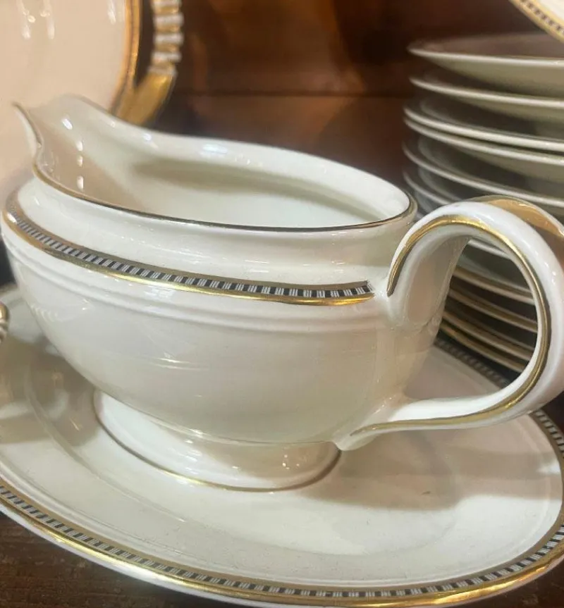 Pamono Art Deco Dinner Service by Sorau Carstens, 1920> Dinner Plates & Bowls