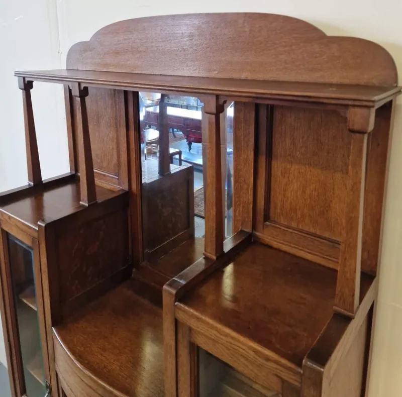 Hot Pamono Art Deco Display Cabinet in Oak