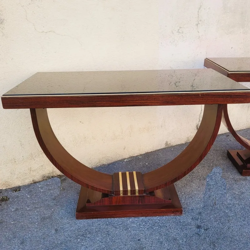 Pamono Art Deco Display Consoles, Set of 2> Console Tables