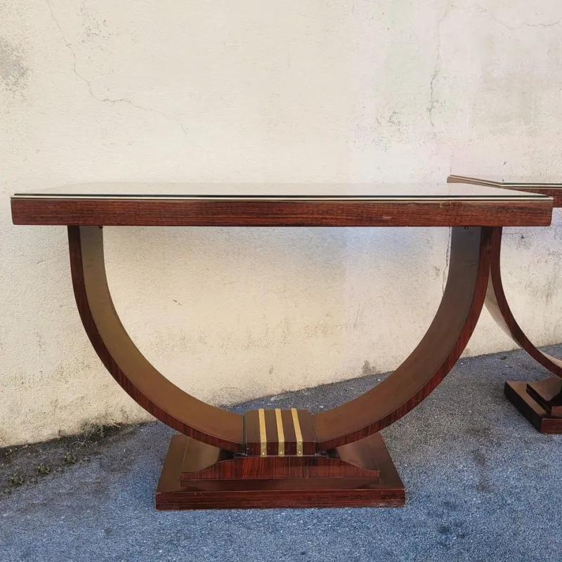 Pamono Art Deco Display Consoles, Set of 2> Console Tables