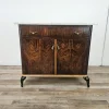 Pamono Art Deco Dressing Table in Mahogany Burl with White Marble Top, 1950> Dressing Tables