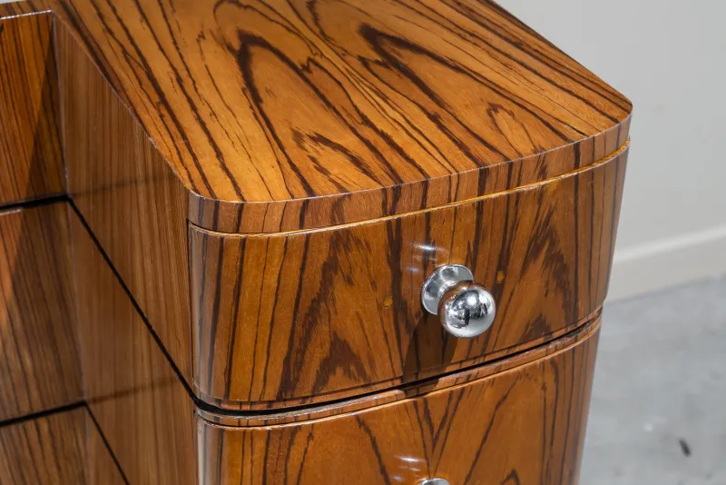 Pamono Art Deco Dressing Table in Zebrawood, 1925> Dressing Tables