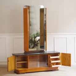 Pamono Art Deco Dressing Table with Mirror, 1940s> Dressing Tables