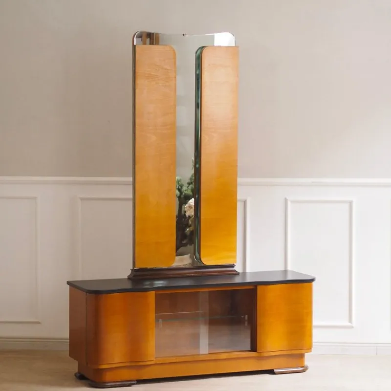 Pamono Art Deco Dressing Table with Mirror, 1940s> Dressing Tables