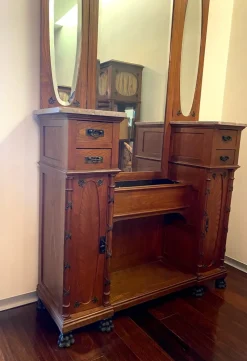 Hot Pamono Art Deco Dressing Table with Mirror and Drawers, 1920s