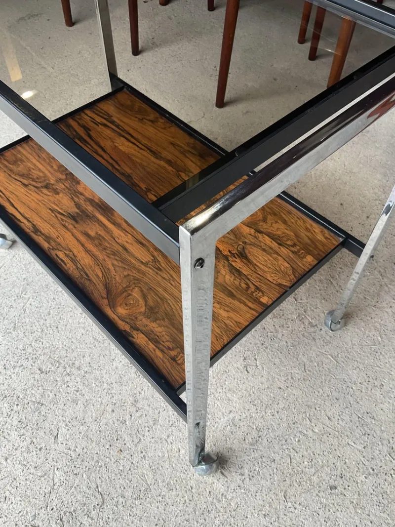 New Pamono Art Deco Drinks Trolley by Howard Miller, 1970s