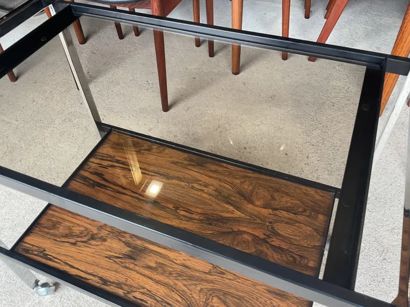 New Pamono Art Deco Drinks Trolley by Howard Miller, 1970s