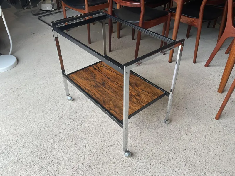 New Pamono Art Deco Drinks Trolley by Howard Miller, 1970s
