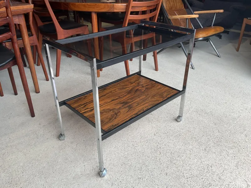 New Pamono Art Deco Drinks Trolley by Howard Miller, 1970s