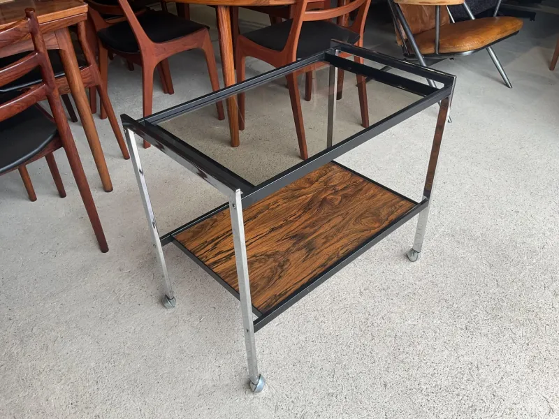 New Pamono Art Deco Drinks Trolley by Howard Miller, 1970s