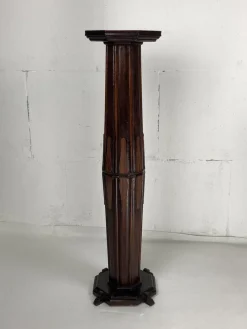Pamono Art Deco Dutch Amsterdam School Pedestal, 1920s