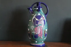Hot Pamono Art Deco Egyptian Revival Style Ceramic Pitcher, 1930s