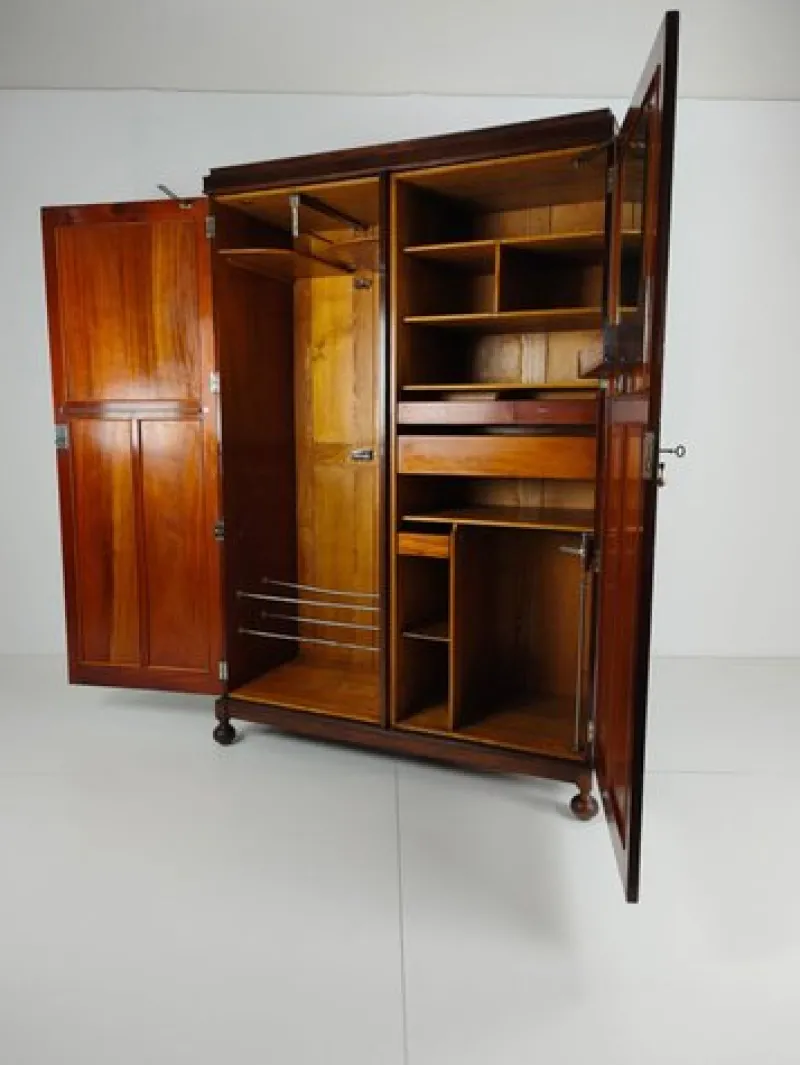 Outlet Pamono Art Deco English Gentlemans Wardrobe, 1930