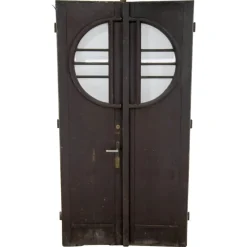 Outlet Pamono Art Deco Entrance Double Doors, 1930s
