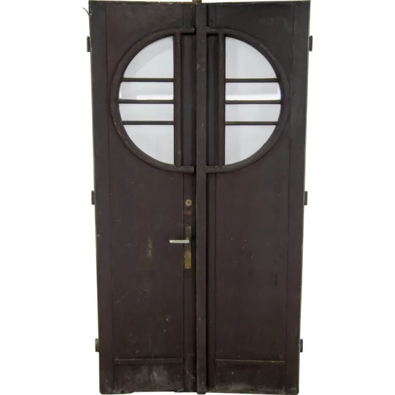 Outlet Pamono Art Deco Entrance Double Doors, 1930s