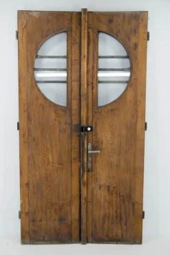 Outlet Pamono Art Deco Entrance Double Doors, 1930s