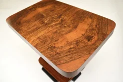 Pamono Art Deco Figured Walnut Occasional Side Table, 1920s><noscript><img width=